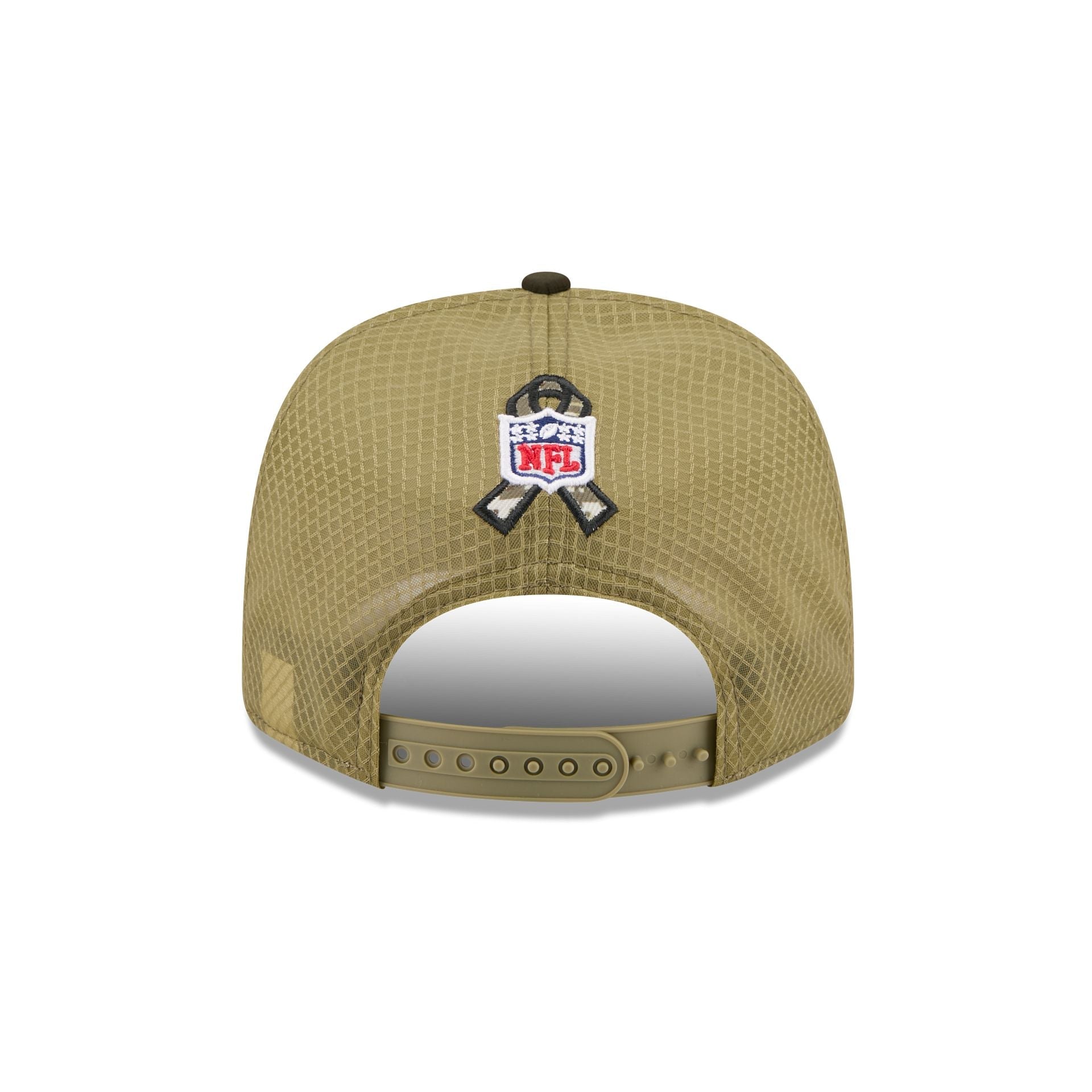 New York Giants New Era 2025 NFL Salute to Service 9SEVENTY Trucker Cap Grün