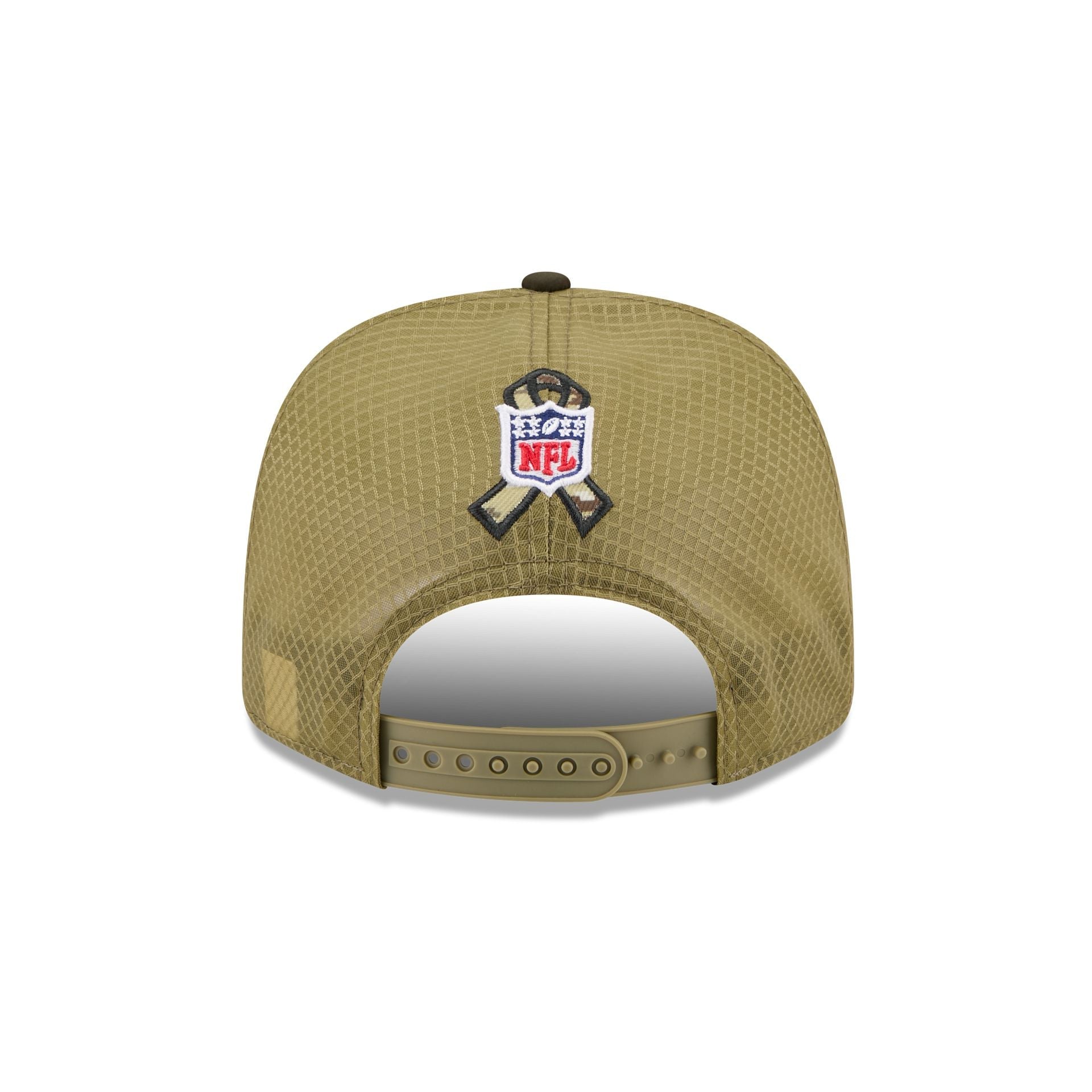 Minnesota Vikings New Era 2025 NFL Salute to Service 9SEVENTY Trucker Cap Grün