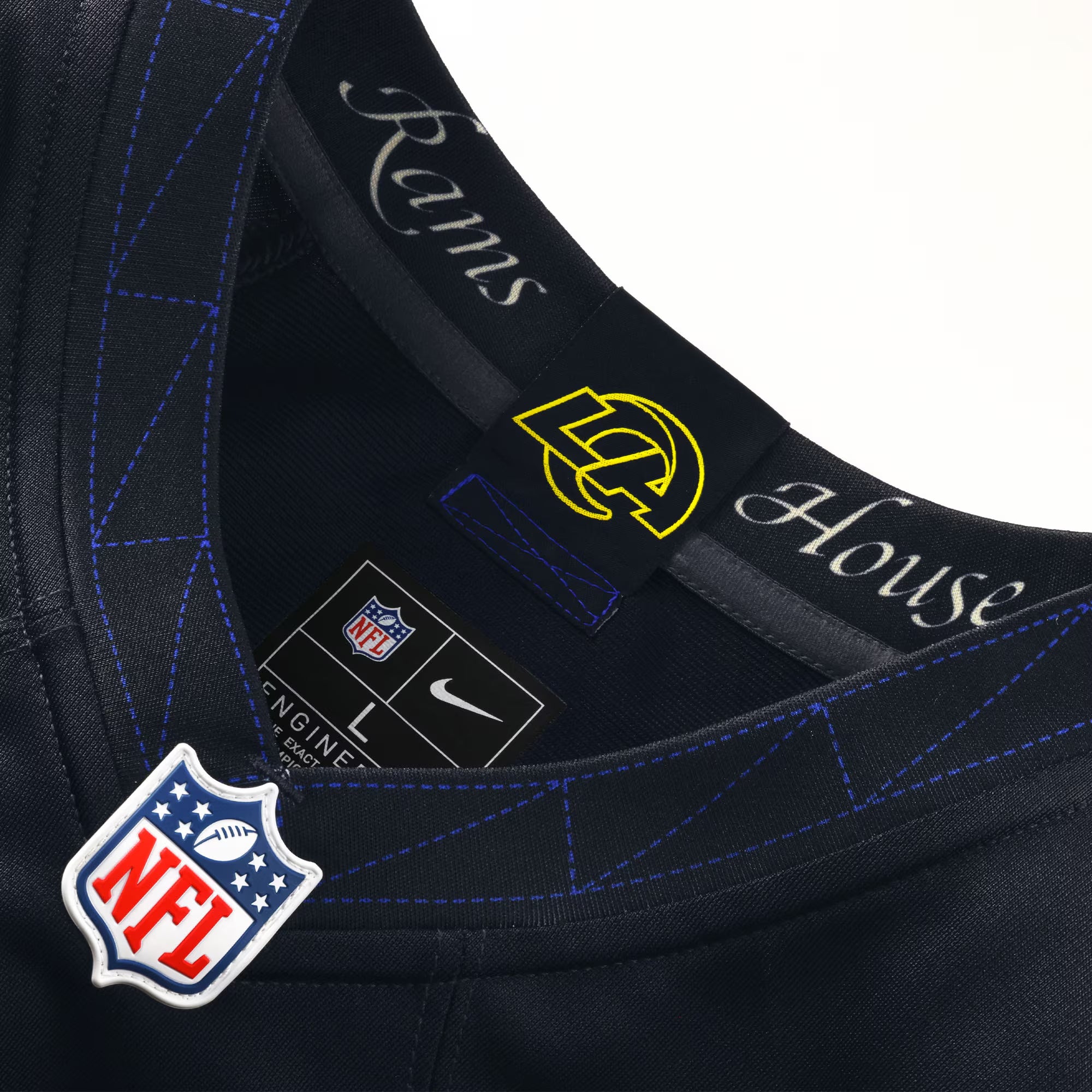 Matthew Stafford #9 Los Angeles Rams 2025 Nike Rivalries Game NFL Trikot Blau