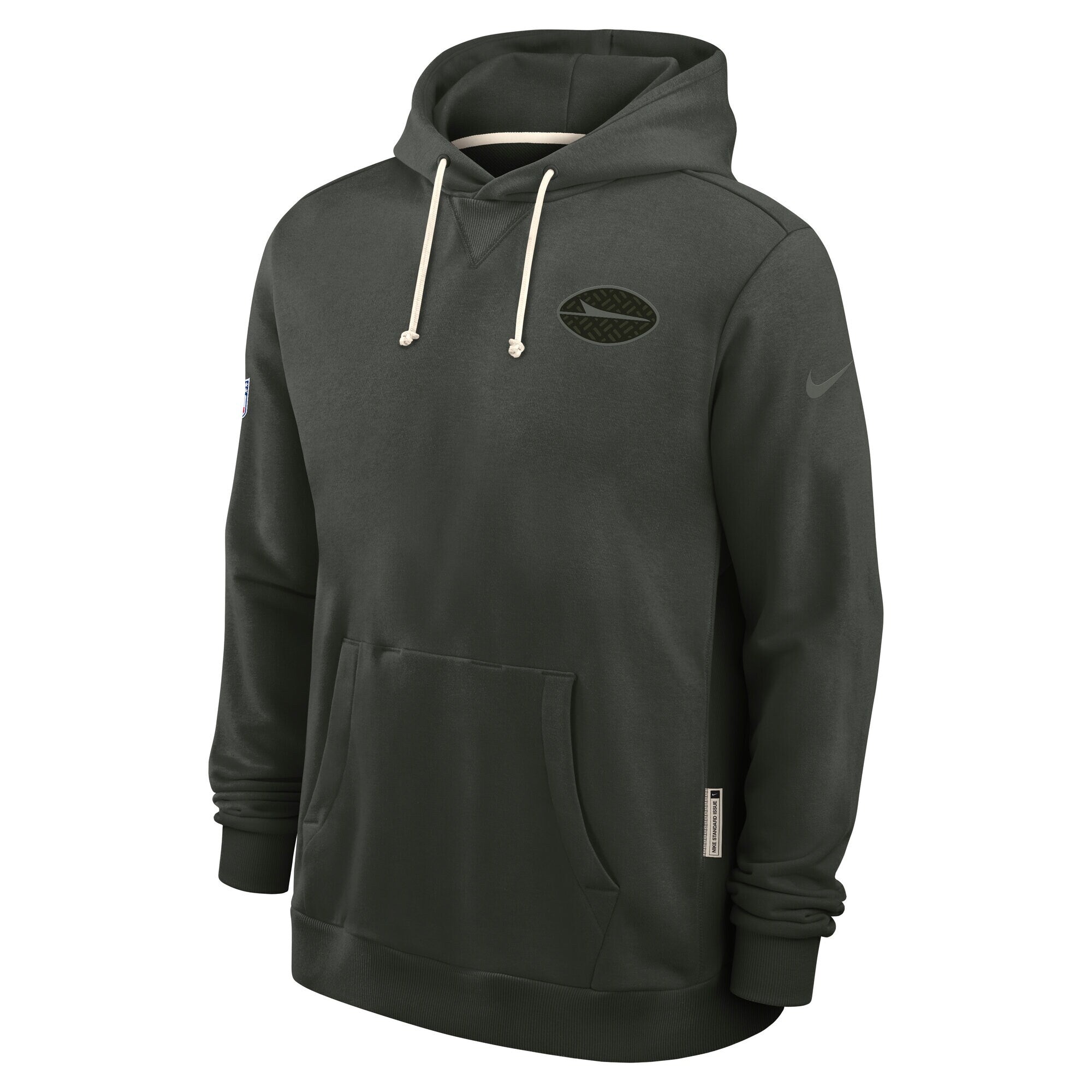 New York Jets 2025 Rivalries Nike Sideline NFL Hoodie Gotham Schwarz