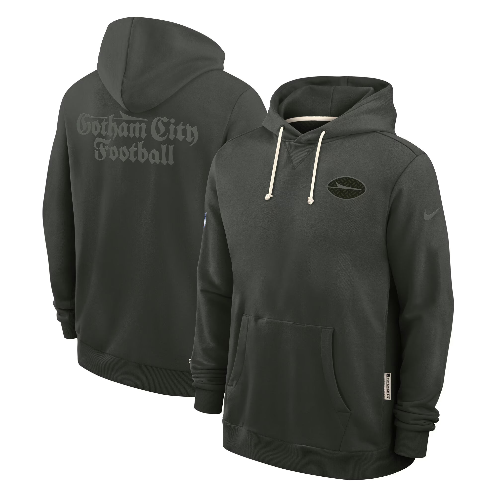 New York Jets 2025 Rivalries Nike Sideline NFL Hoodie Gotham Schwarz