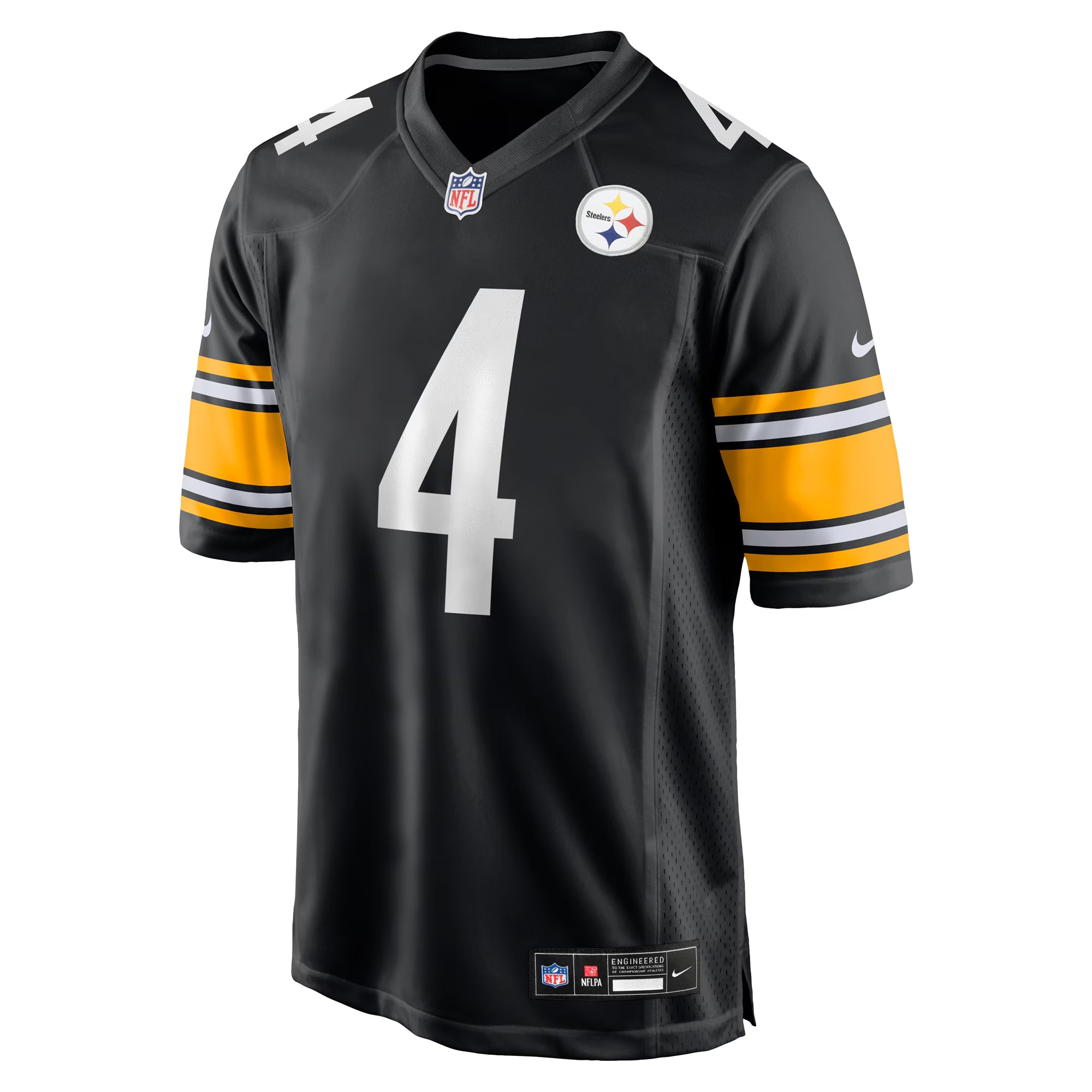 DK Metcalf #4 Pittsburgh Steelers Nike Home Game NFL Football Trikot Schwarz