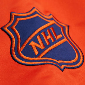 Edmonton Oilers Mitchell & Ness Team Origins Patch NHL Jacke Navy - STADIUMDREAMS