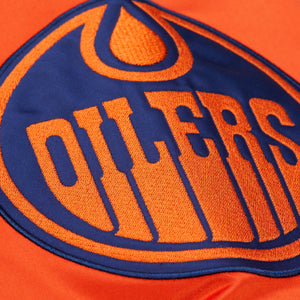 Edmonton Oilers Mitchell & Ness Team Origins Patch NHL Jacke Navy - STADIUMDREAMS