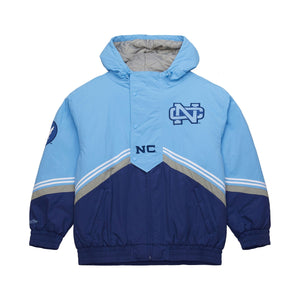 North Carolina Tar Heels NCAA Mitchell & Ness Throw It Back Retro Winter Jacke Blau - STADIUMDREAMS