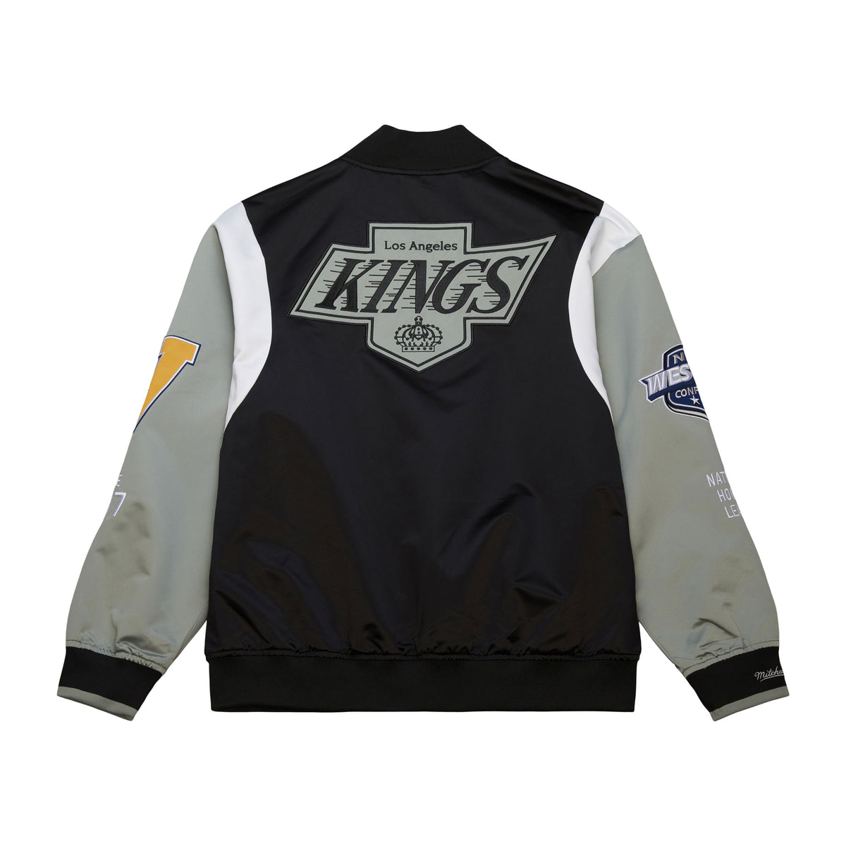 Los Angeles Kings Mitchell & Ness Team Origins Patch NHL Jacke Schwarz - STADIUMDREAMS