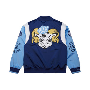 North Carolina Tar Heels Mitchell & Ness Team Origins Patch NCAA Jacke Navy - STADIUMDREAMS