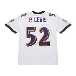 Ray Lewis #52 Baltimore Ravens Mitchell & Ness NFL Trikot 2000 Weiß - STADIUMDREAMS