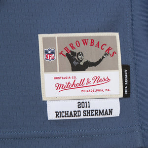 Richard Sherman #25 Seattle Seahawks Mitchell & Ness NFL Trikot 2011 Blau - STADIUMDREAMS