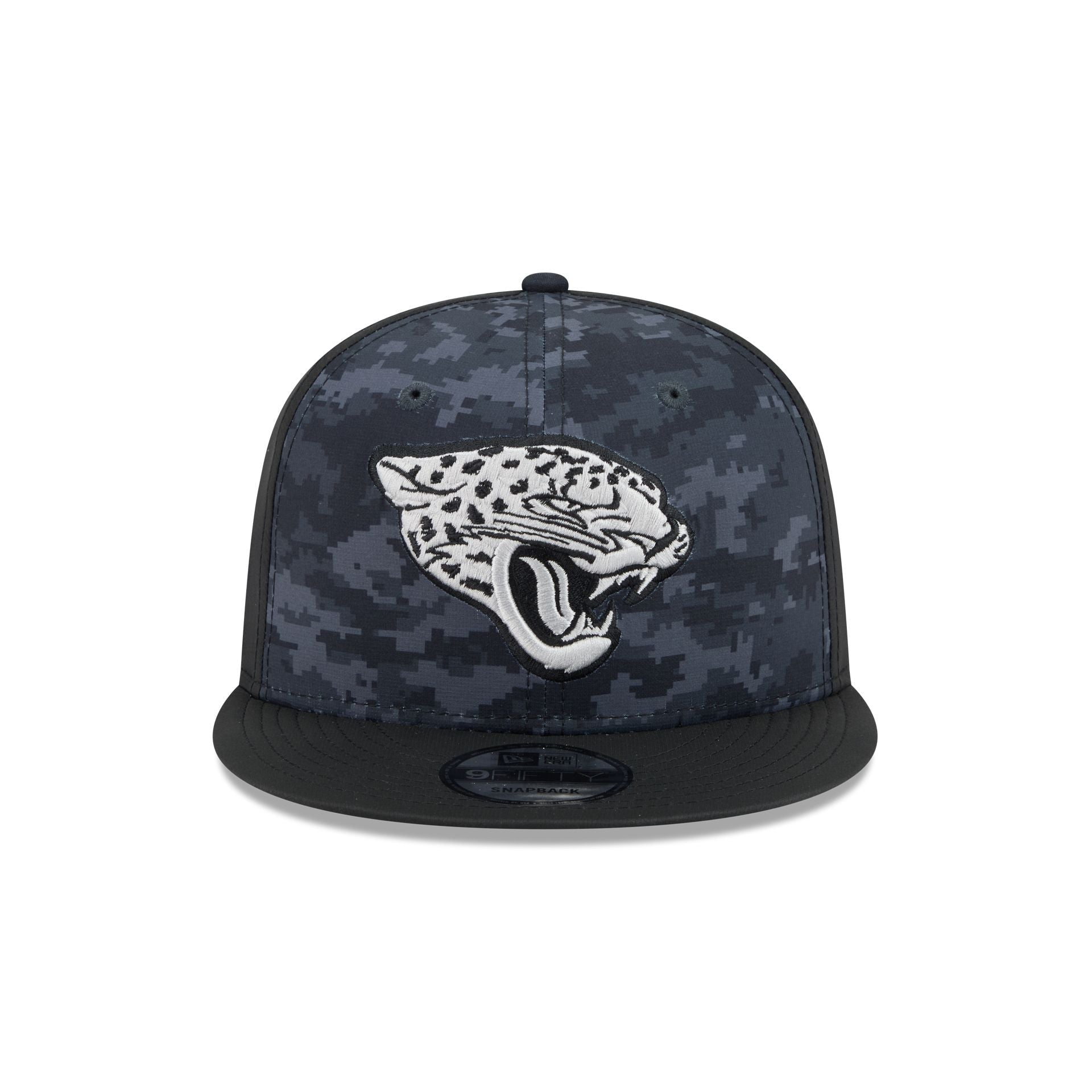 Jacksonville Jaguars New Era 2026 NFL Salute to Service 9FIFTY Snapback Cap Camouflage Schwarz