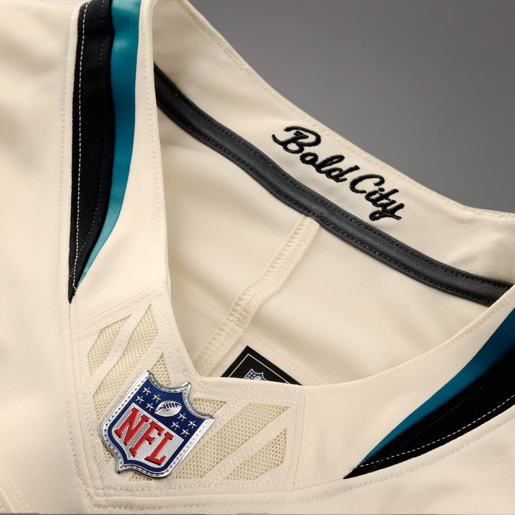 Trevor Lawrence #16 Jacksonville Jaguars Nike 2026 Rivalries Stitched Limited NFL Trikot Beige