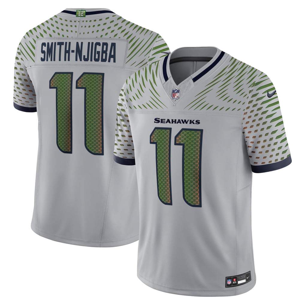 Jaxon Smith-Njigba #11 Seattle Seahawks Nike Rivalries Stitched Limited NFL Trikot Grau