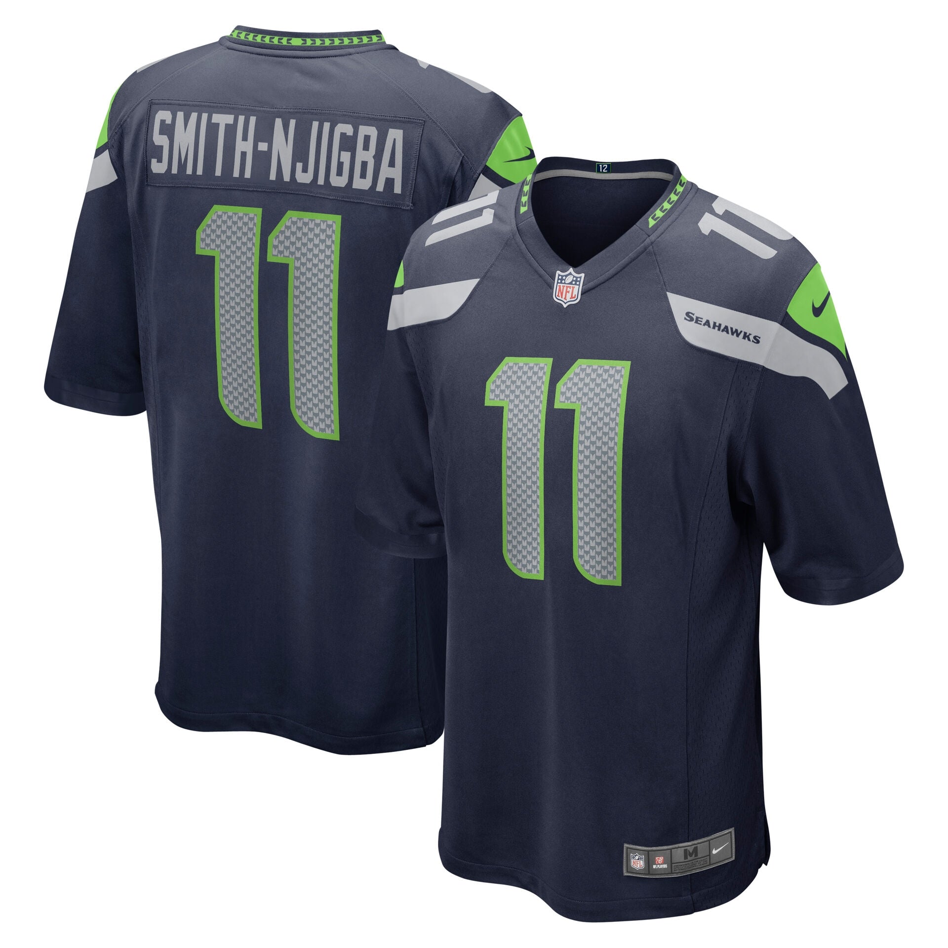 Jaxon Smith-Njigba #11 Seattle Seahawks Nike Game NFL Football Trikot Blau