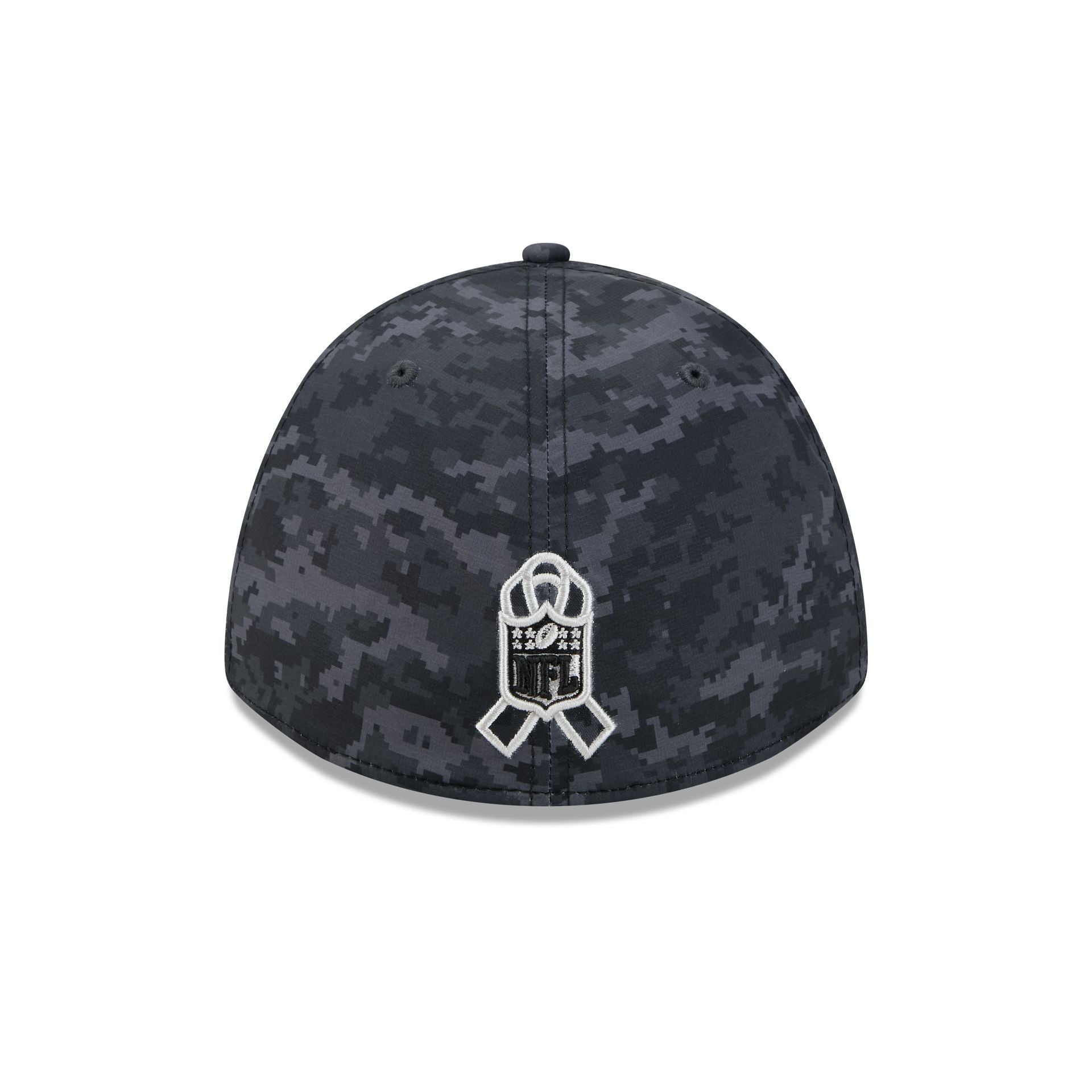 New York Jets New Era 2026 NFL Salute to Service 39THIRTY Flex Fit Cap Camouflage Schwarz