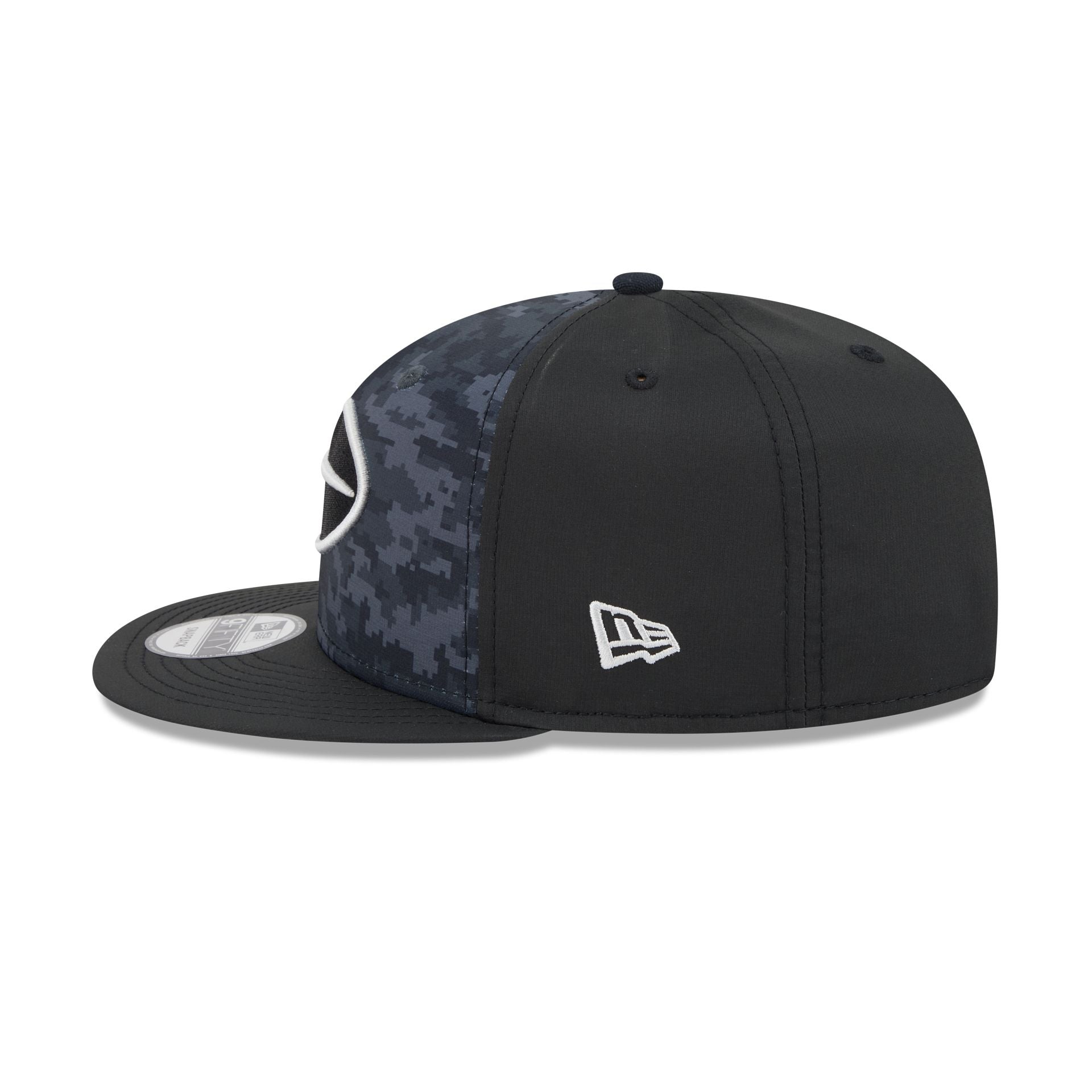 New York Jets New Era 2026 NFL Salute to Service 9FIFTY Snapback Cap Camouflage Schwarz