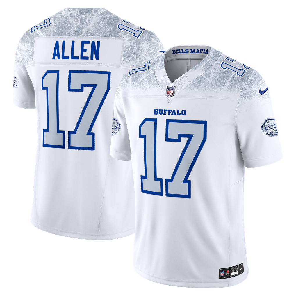 Josh Allen #17 Buffalo Bills Nike Rivalries Stitched Limited NFL Trikot Weiß