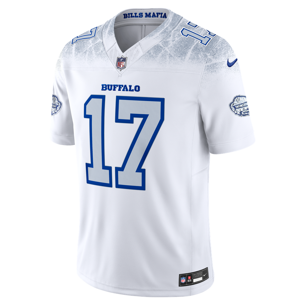 Josh Allen #17 Buffalo Bills Nike Rivalries Stitched Limited NFL Trikot Weiß