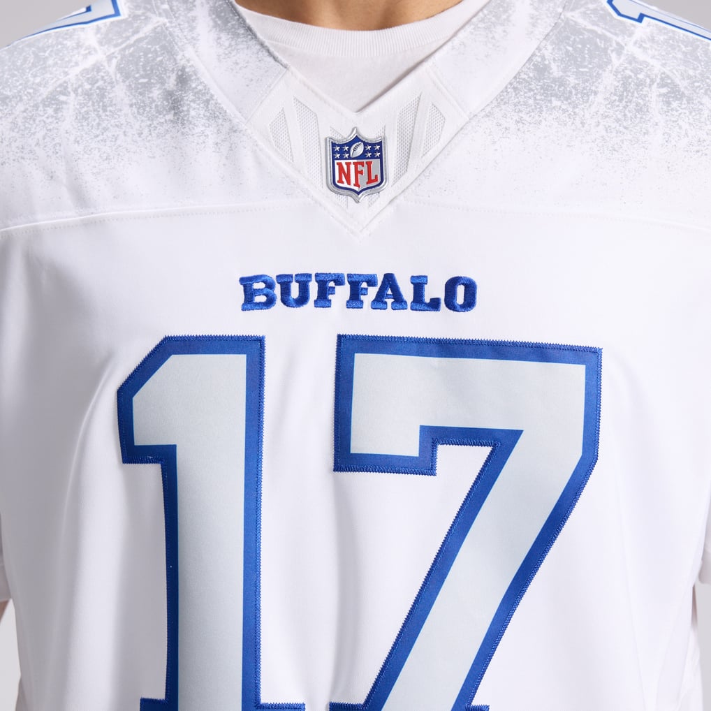 Josh Allen #17 Buffalo Bills Nike Rivalries Stitched Limited NFL Trikot Weiß