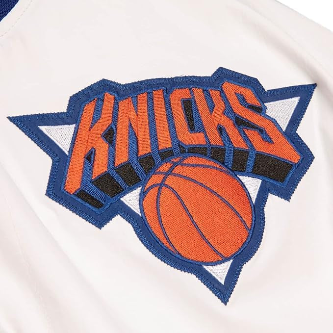 New York Knicks Mitchell & Ness 1993-1994 Authentic Warm Up NBA Jacke Weiß