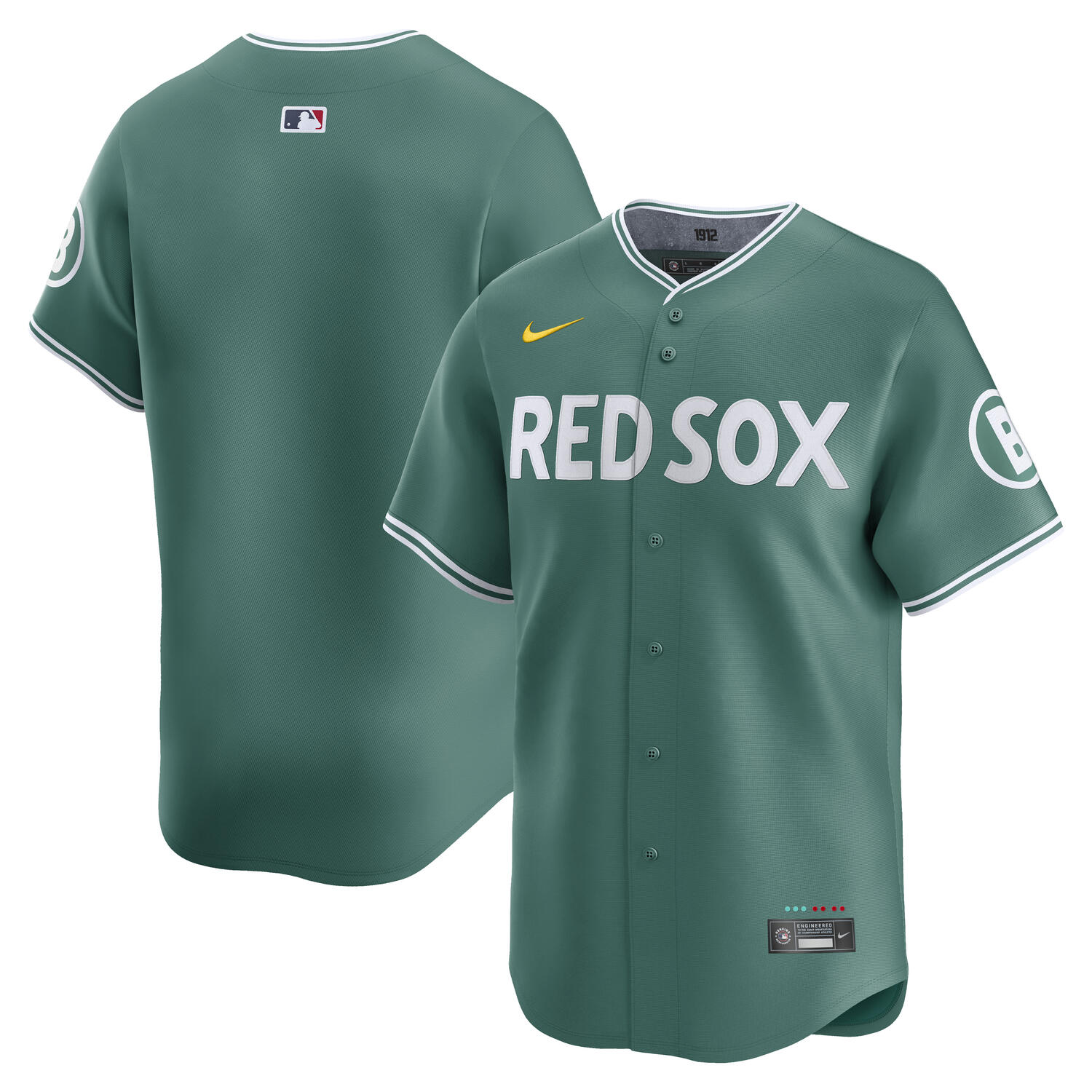 Boston Red Sox Nike City Connect Limited MLB Jersey Green