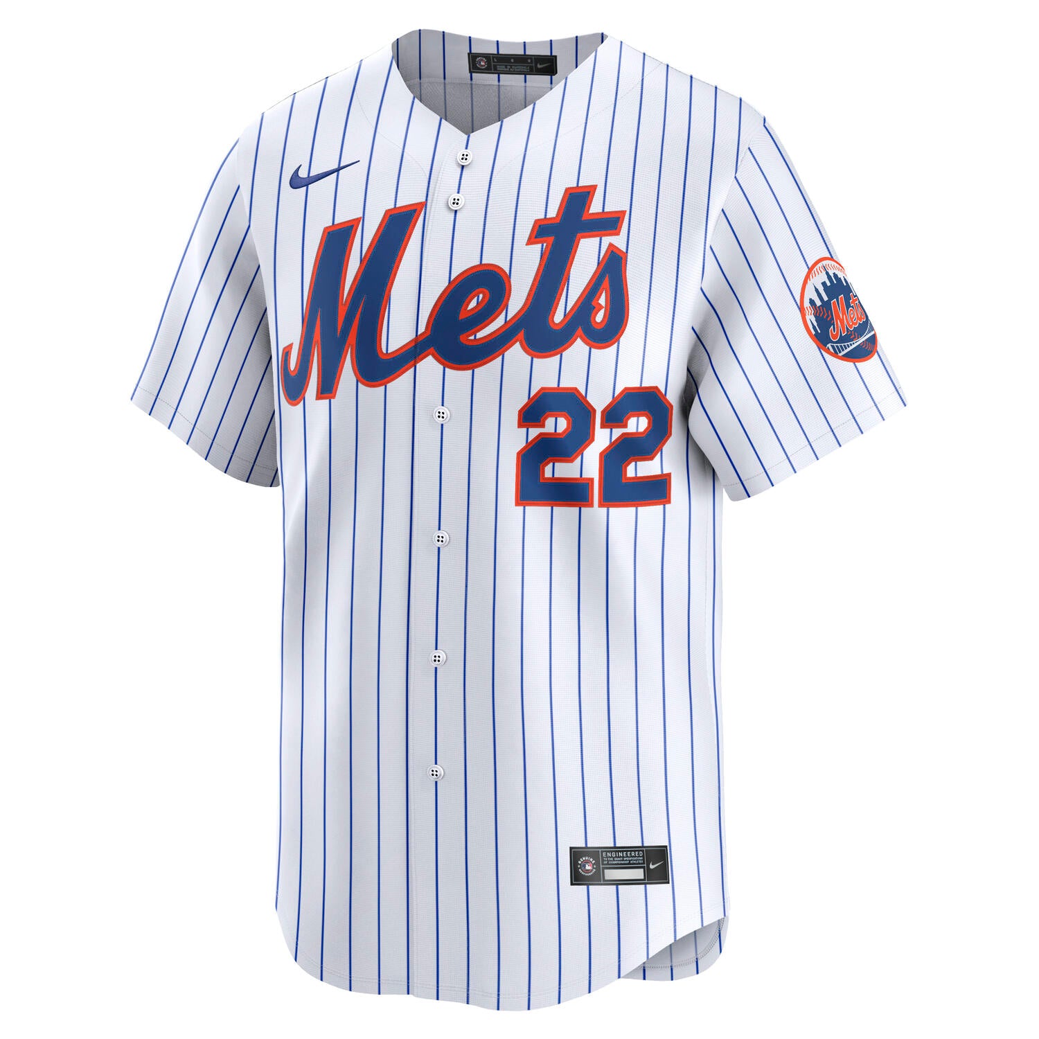 Juan Soto #22 New York Mets Nike Limited MLB Trikot Pinstripe
