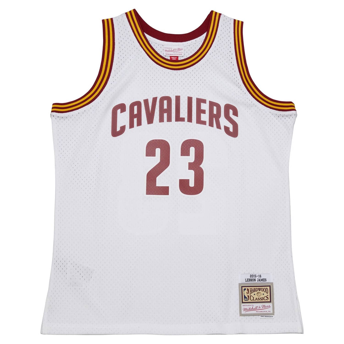 LeBron James #23 Cleveland Cavaliers Mitchell & Ness 2015 Swingman NBA Trikot Weiß - STADIUMDREAMS