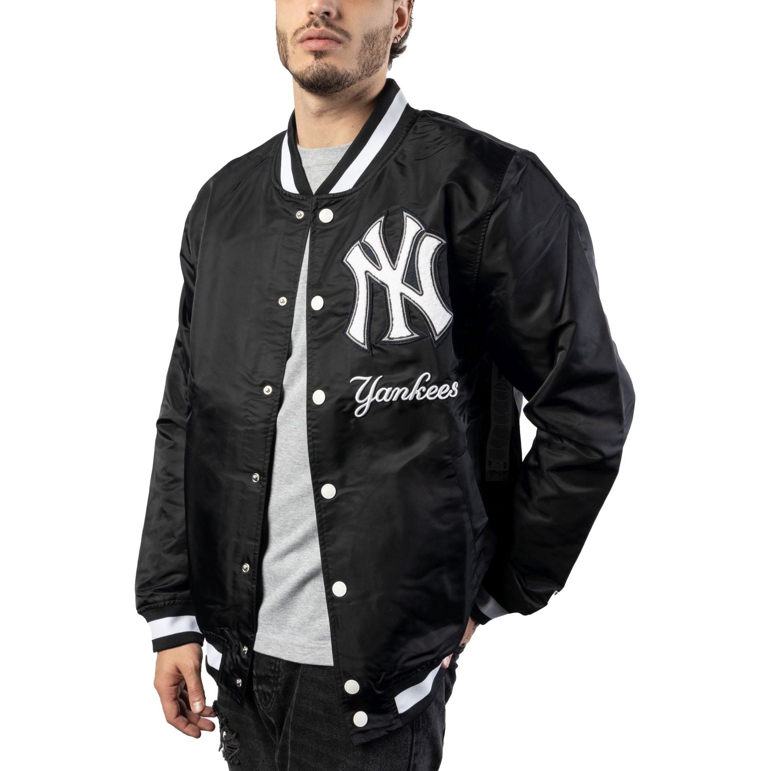 New York Yankees New Era MLB Logoselect Jacke Schwarz