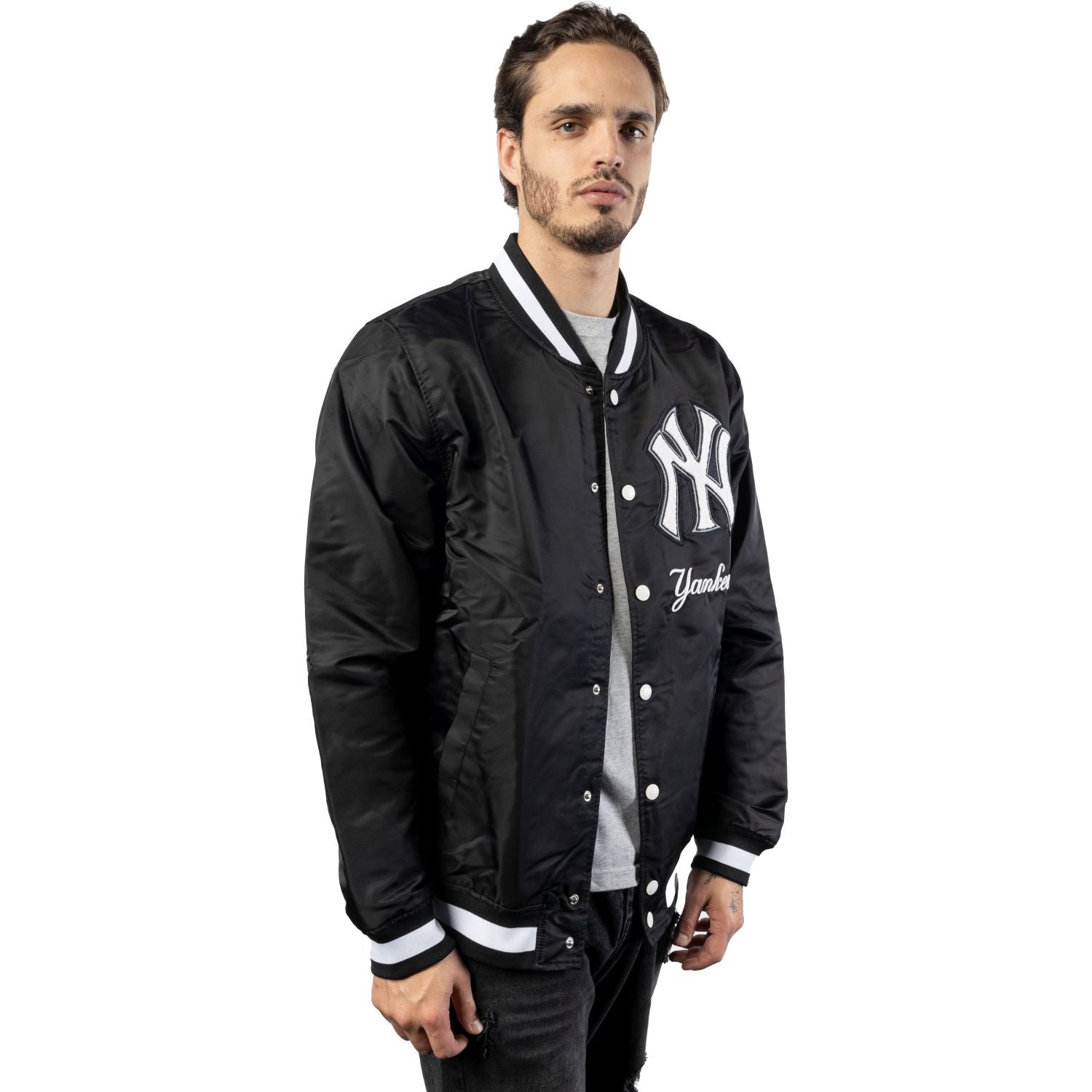 New York Yankees New Era MLB Logoselect Jacke Schwarz