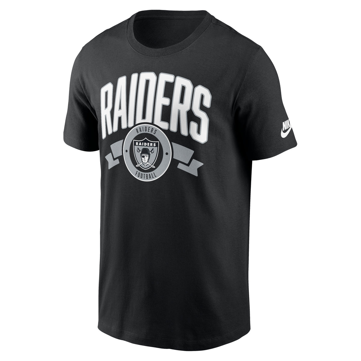 Las Vegas Raiders Nike Rewind Backprint Hit NFL T-Shirt Schwarz
