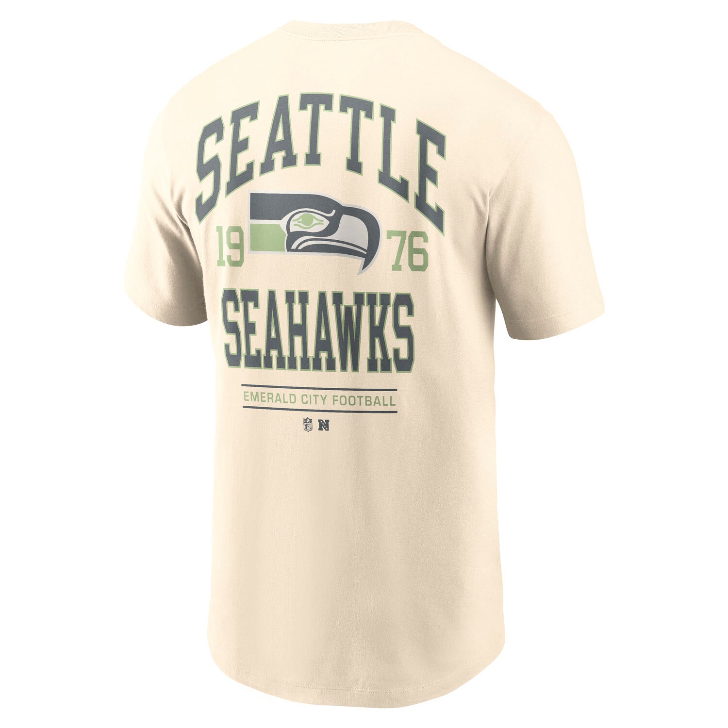 Seattle Seahawks Nike Freestyle Backprint NFL T-Shirt Cream Beige