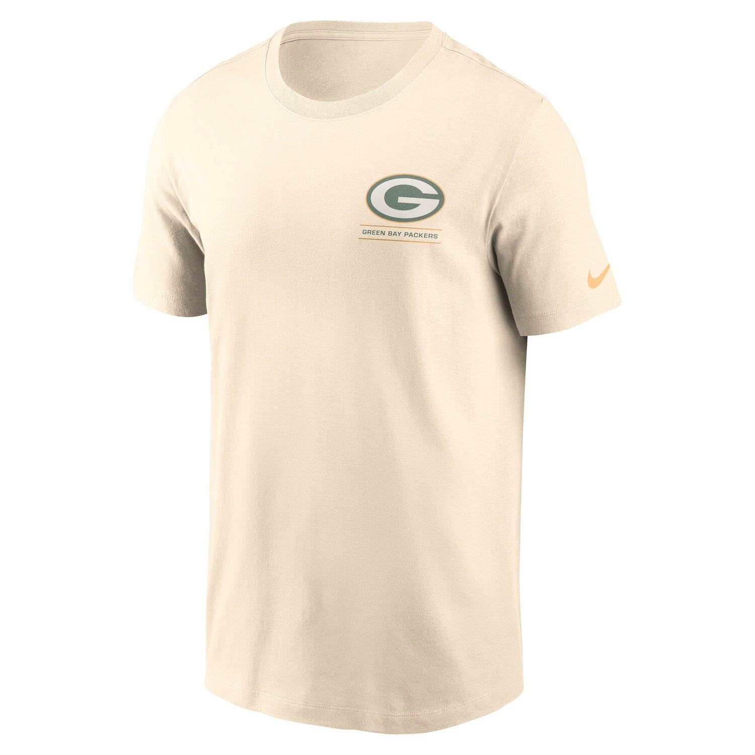Green Bay Packers Nike Freestyle Backprint NFL T-Shirt Cream Beige