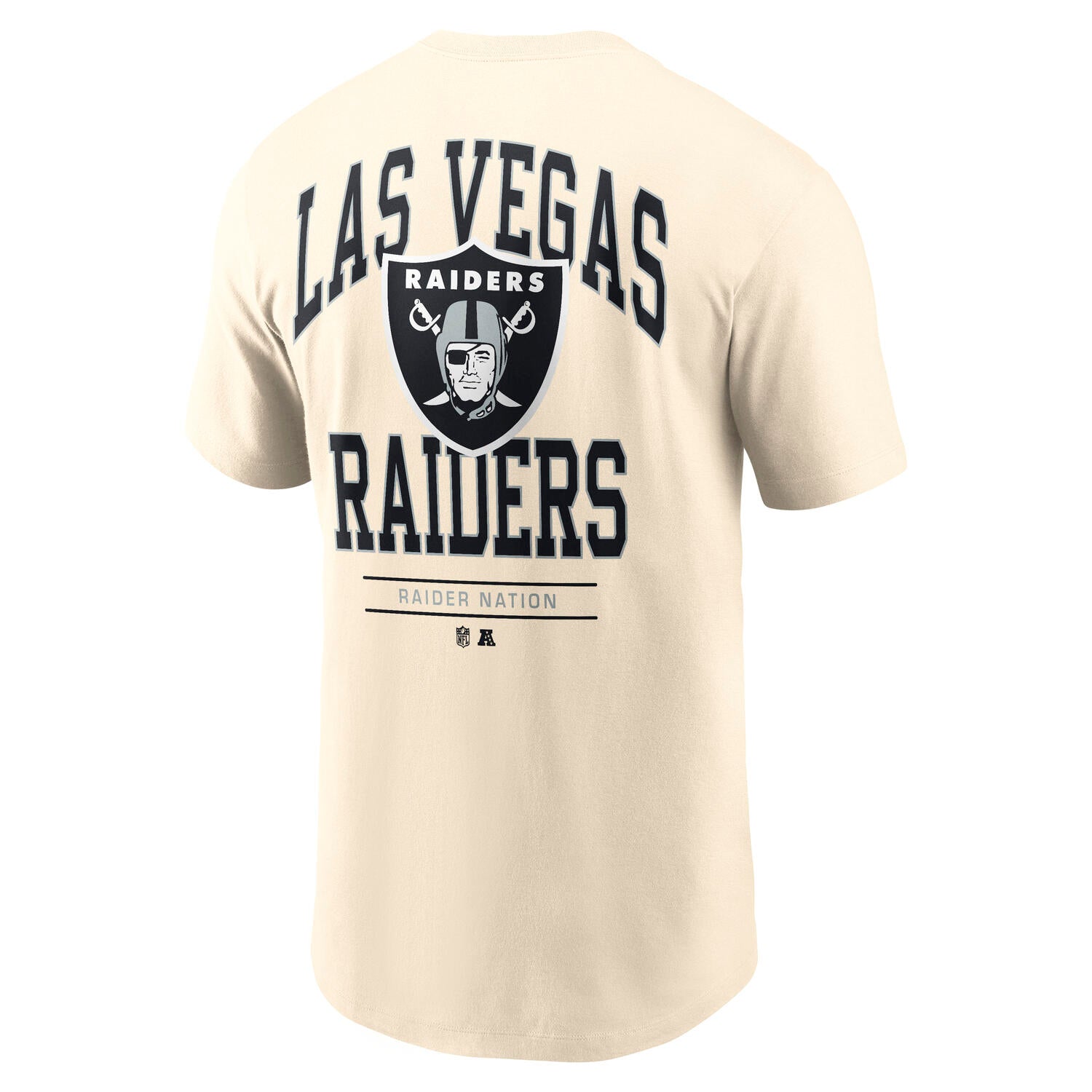 Las Vegas Raiders Nike Freestyle Backprint NFL T-Shirt Cream Beige