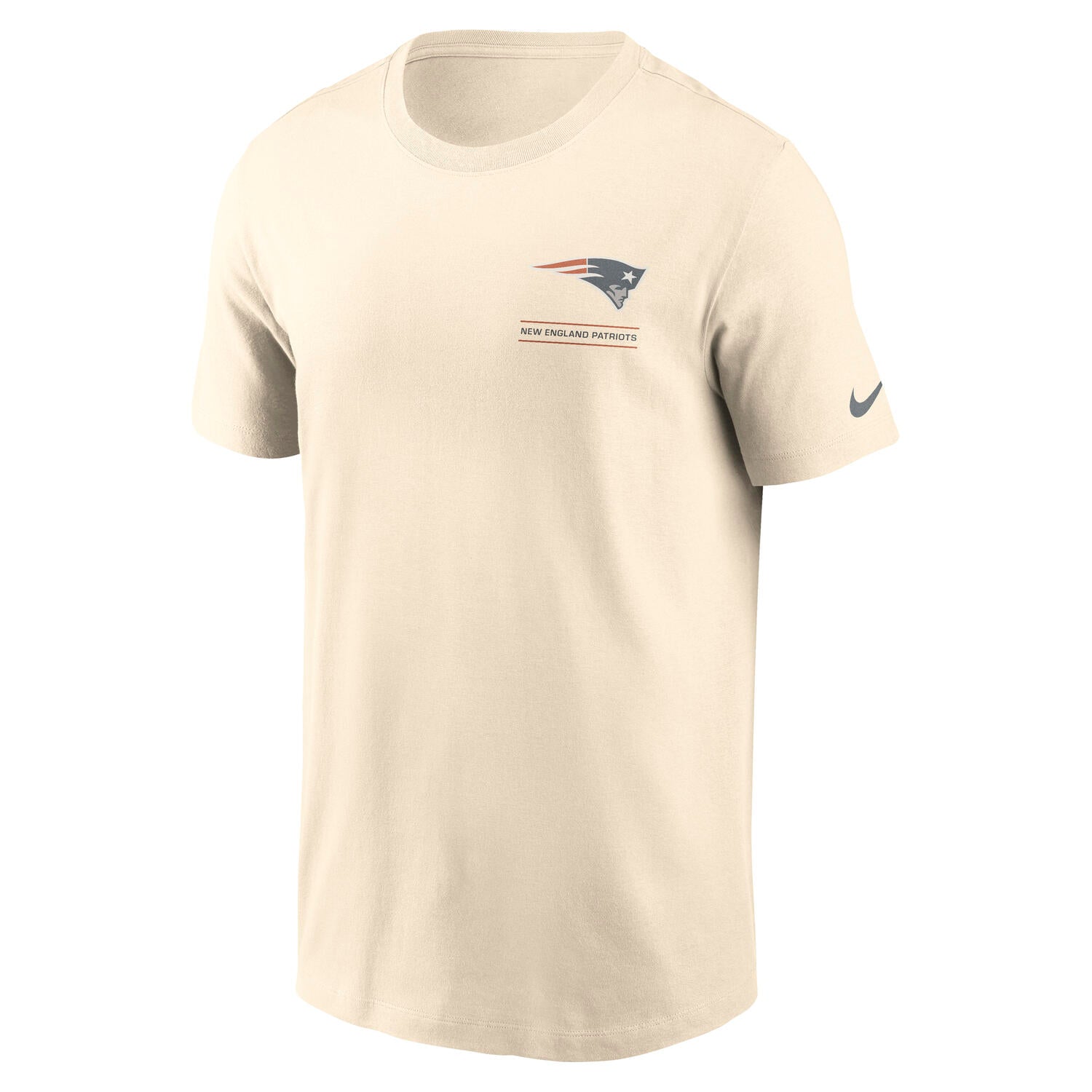 New England Patriots Nike Freestyle Backprint NFL T-Shirt Cream Beige