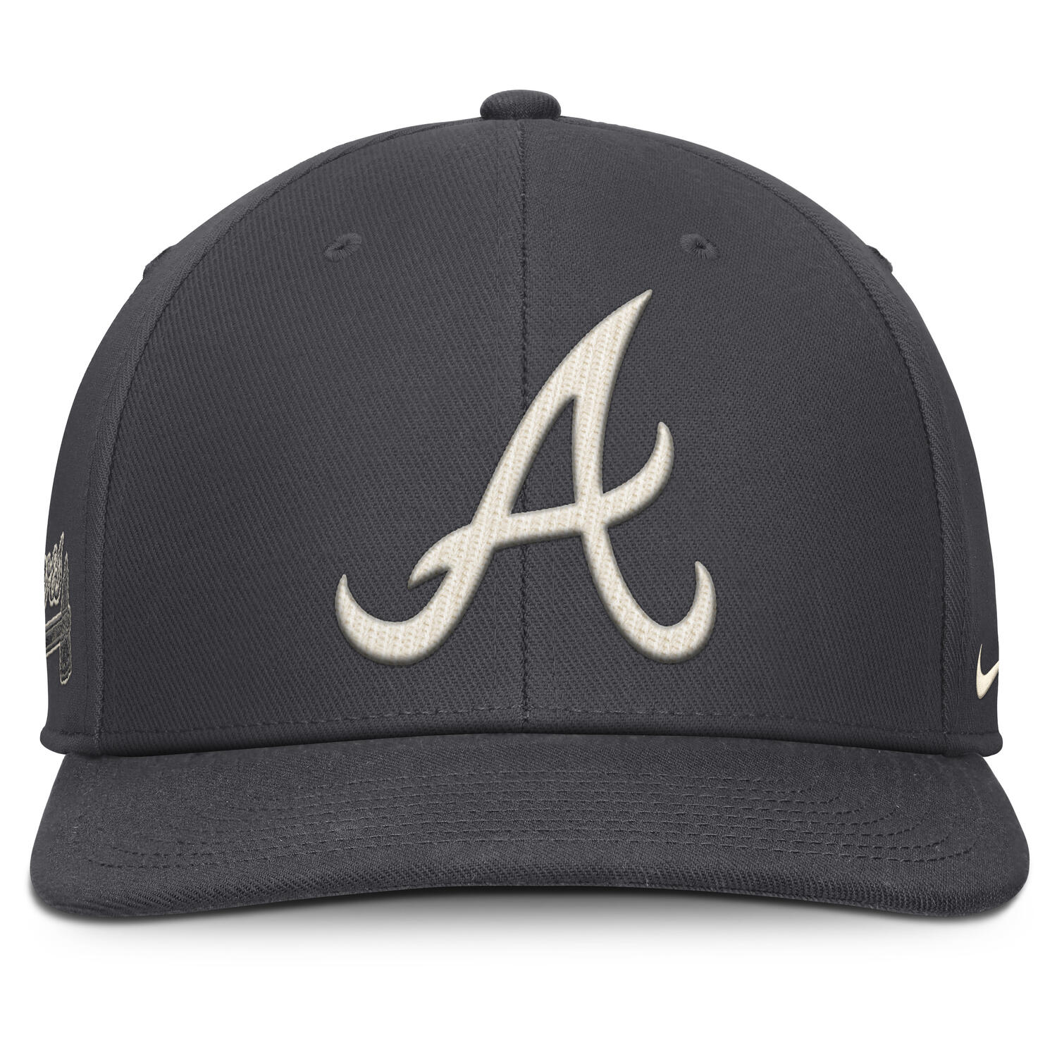Atlanta Braves Statement Collection Nike Dri-Fit Pro Structured Square Bill MLB Cap Grau - STADIUMDREAMS