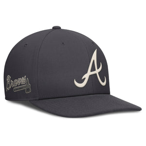 Atlanta Braves Statement Collection Nike Dri-Fit Pro Structured Square Bill MLB Cap Grau - STADIUMDREAMS
