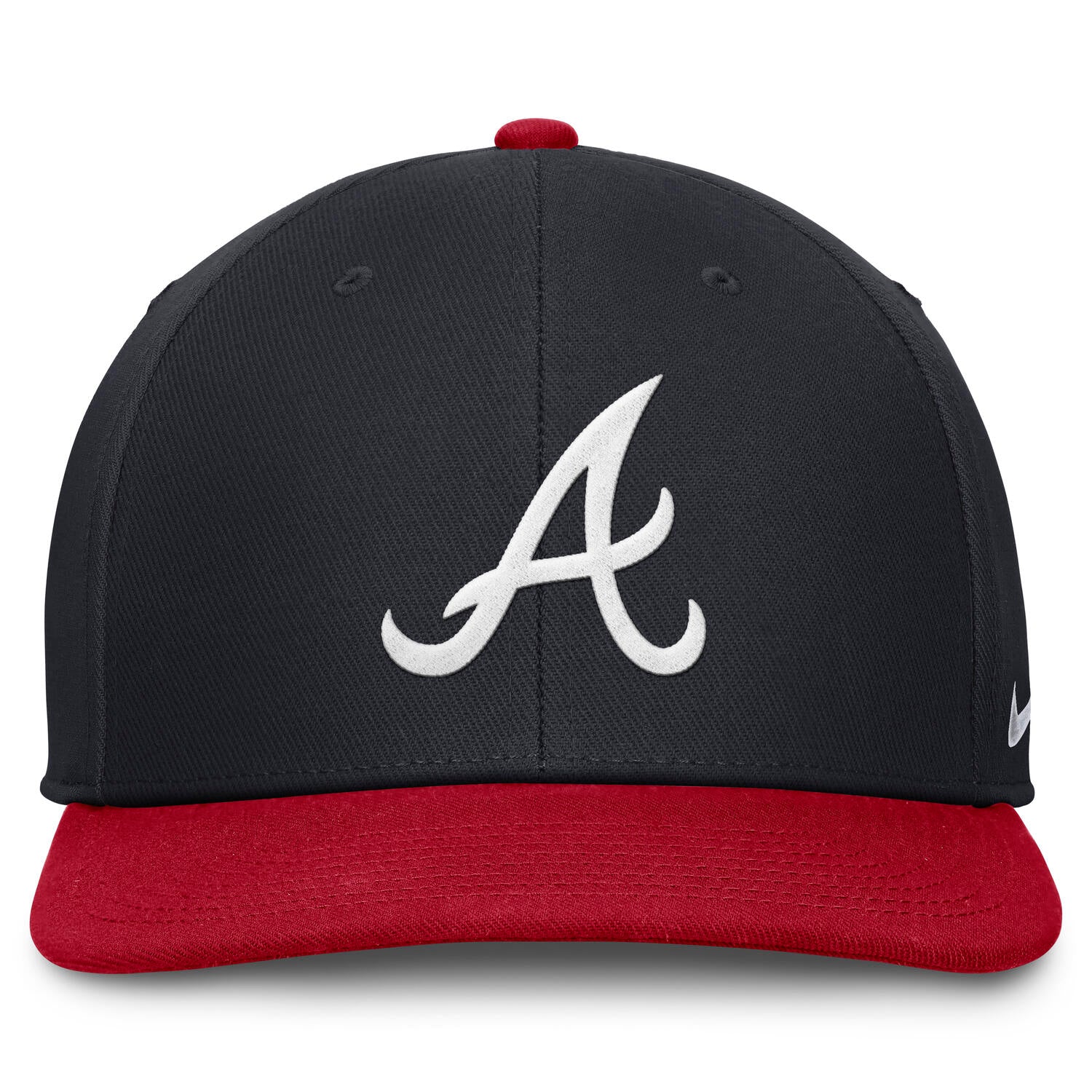 Atlanta Braves Nike Dri-Fit Pro Structured Square Bill MLB Cap Navy Blau - STADIUMDREAMS