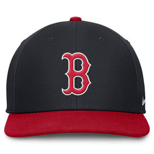Boston Red Sox Nike Dri-Fit Pro Structured Square Bill MLB Cap Navy Blau - STADIUMDREAMS