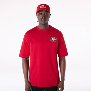 San Francisco 49ers New Era Backprint Oversized NFL T-Shirt Rot - STADIUMDREAMS