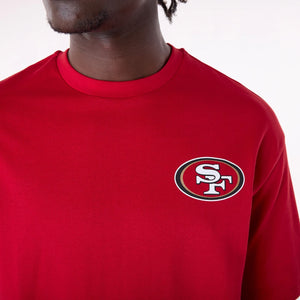 San Francisco 49ers New Era Backprint Oversized NFL T-Shirt Rot - STADIUMDREAMS