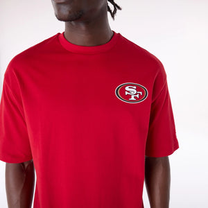 San Francisco 49ers New Era Backprint Oversized NFL T-Shirt Rot - STADIUMDREAMS