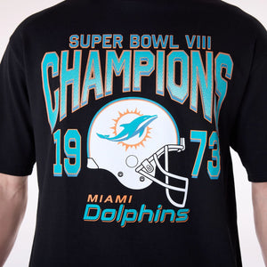 Miami Dolphins New Era Helmet Graphic NFL T-Shirt Weiß - STADIUMDREAMS