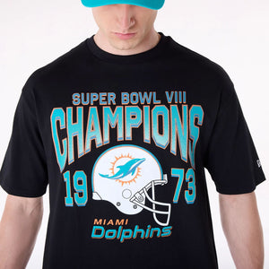 Miami Dolphins New Era Helmet Graphic NFL T-Shirt Weiß - STADIUMDREAMS