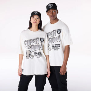 Las Vegas Raiders New Era Helmet Graphic NFL T-Shirt Weiß - STADIUMDREAMS