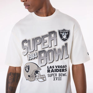 Las Vegas Raiders New Era Helmet Graphic NFL T-Shirt Weiß - STADIUMDREAMS