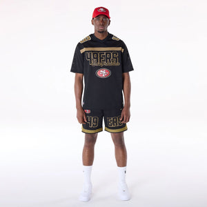 San Francisco 49ers New Era Mesh NFL Trikot Schwarz - STADIUMDREAMS