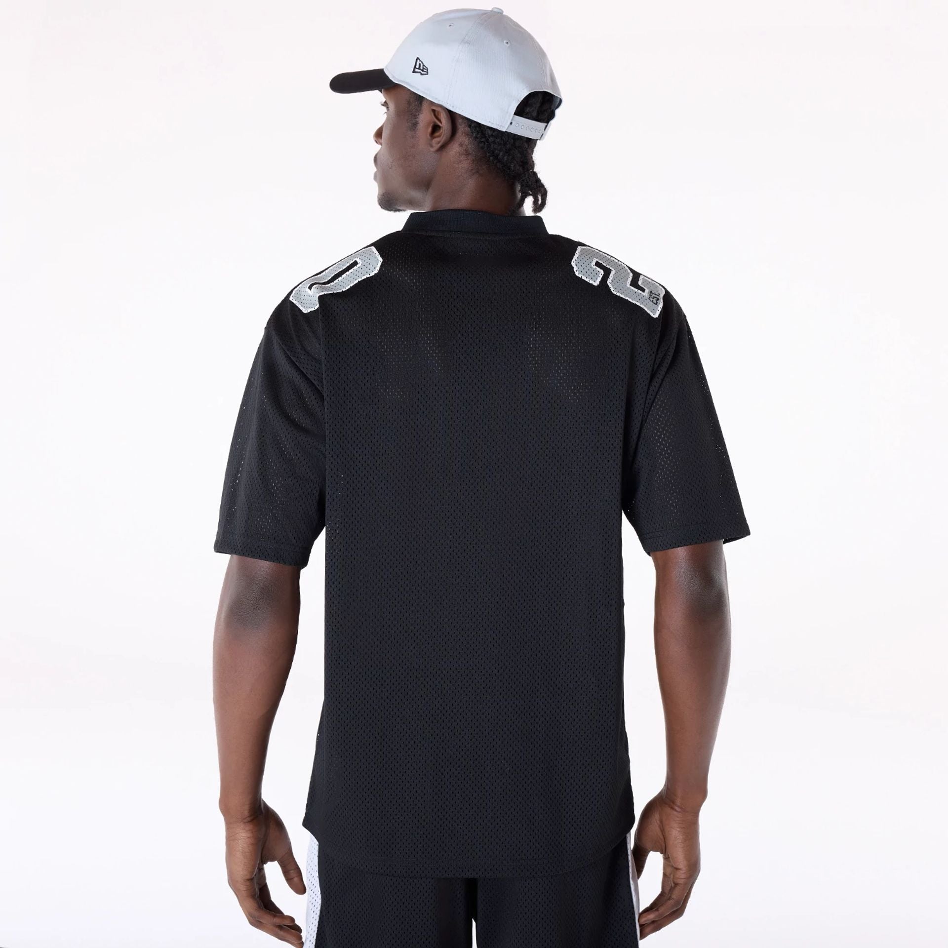 Las Vegas Raiders New Era Mesh NFL Trikot Schwarz - STADIUMDREAMS