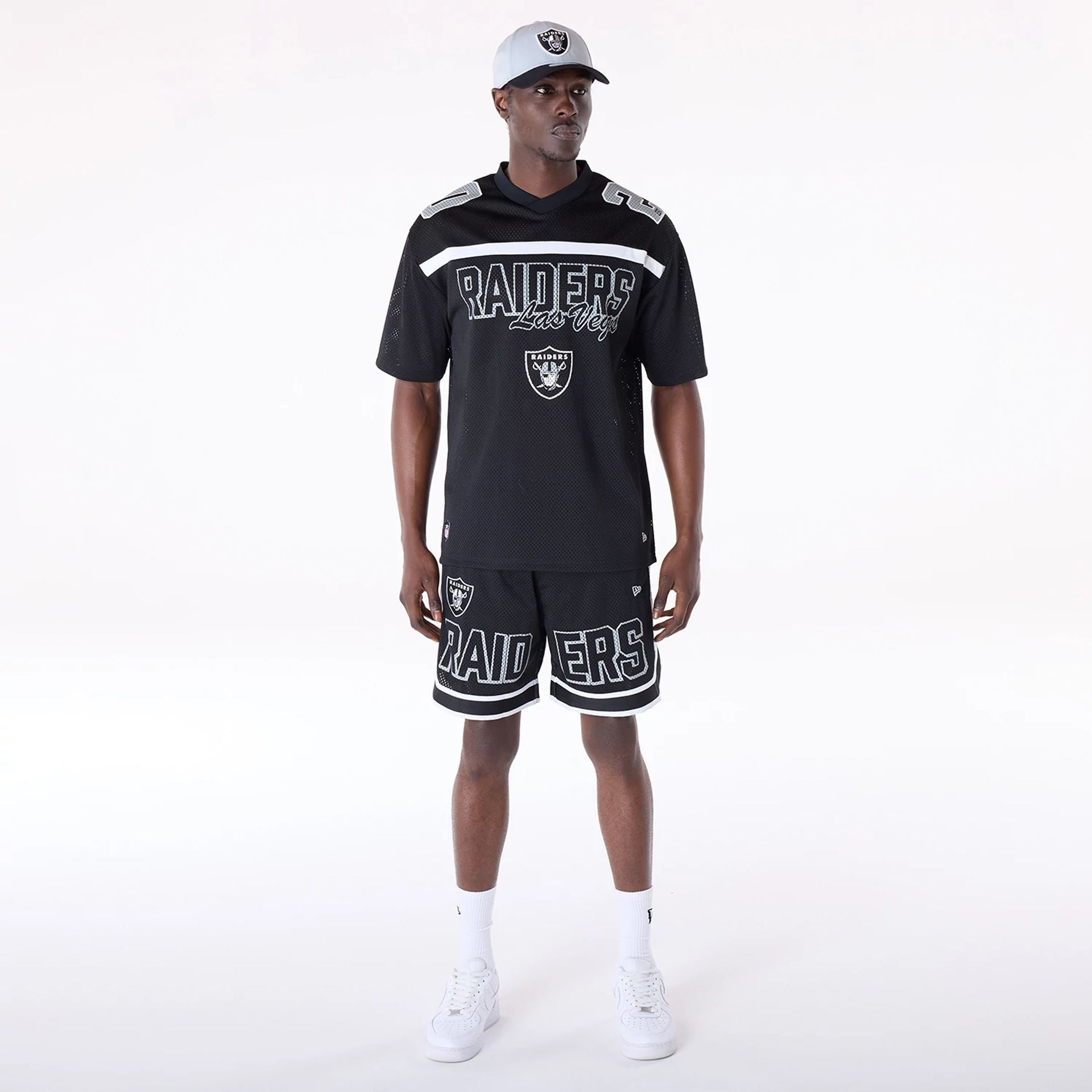 Las Vegas Raiders New Era Mesh NFL Trikot Schwarz - STADIUMDREAMS