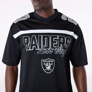 Las Vegas Raiders New Era Mesh NFL Trikot Schwarz - STADIUMDREAMS