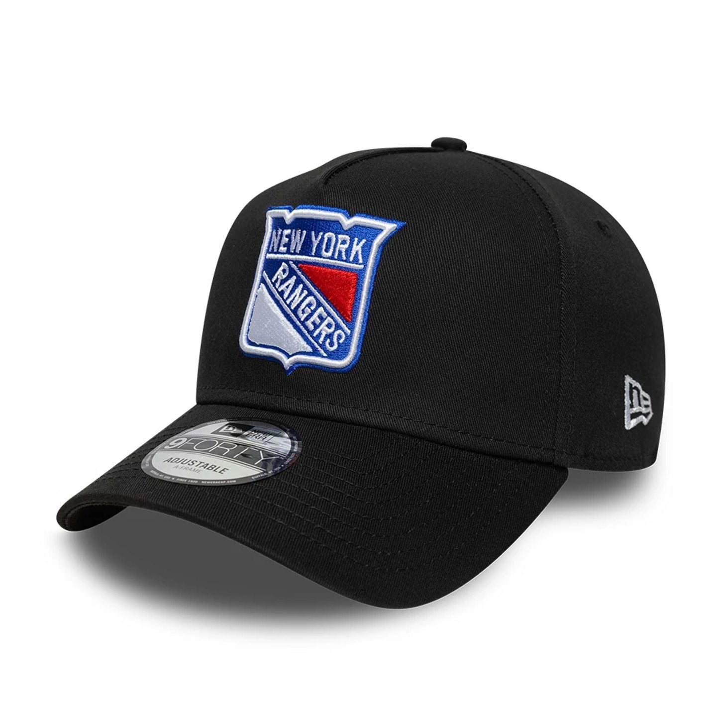 New York Rangers New Era 9FORTY A-Frame Trucker NHL Cap Black