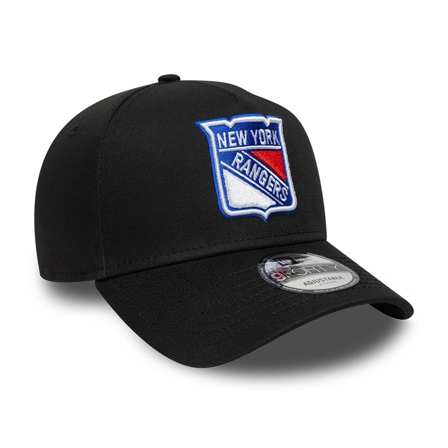 New York Rangers New Era 9FORTY A-Frame Trucker NHL Cap Black